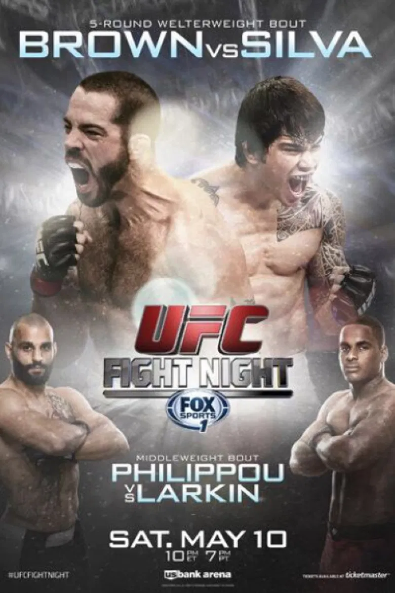 UFC Fight Night 40: Brown vs. Silva poster background