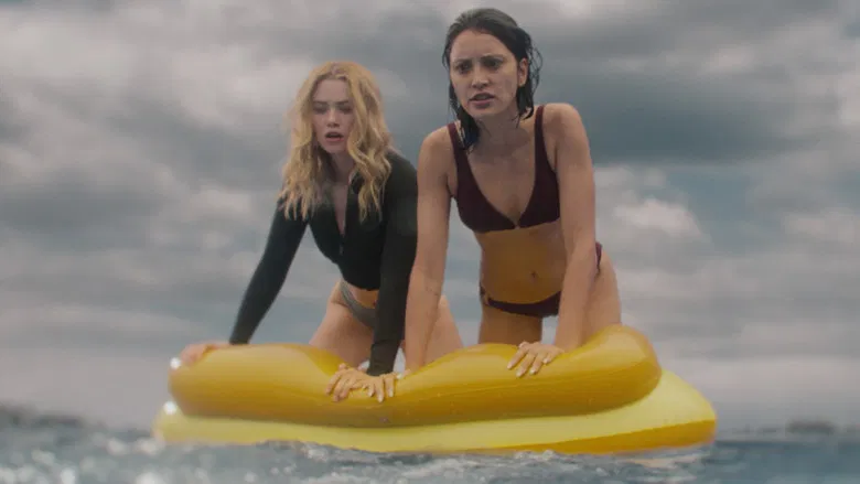 Maddie and Trish stranded in the open water