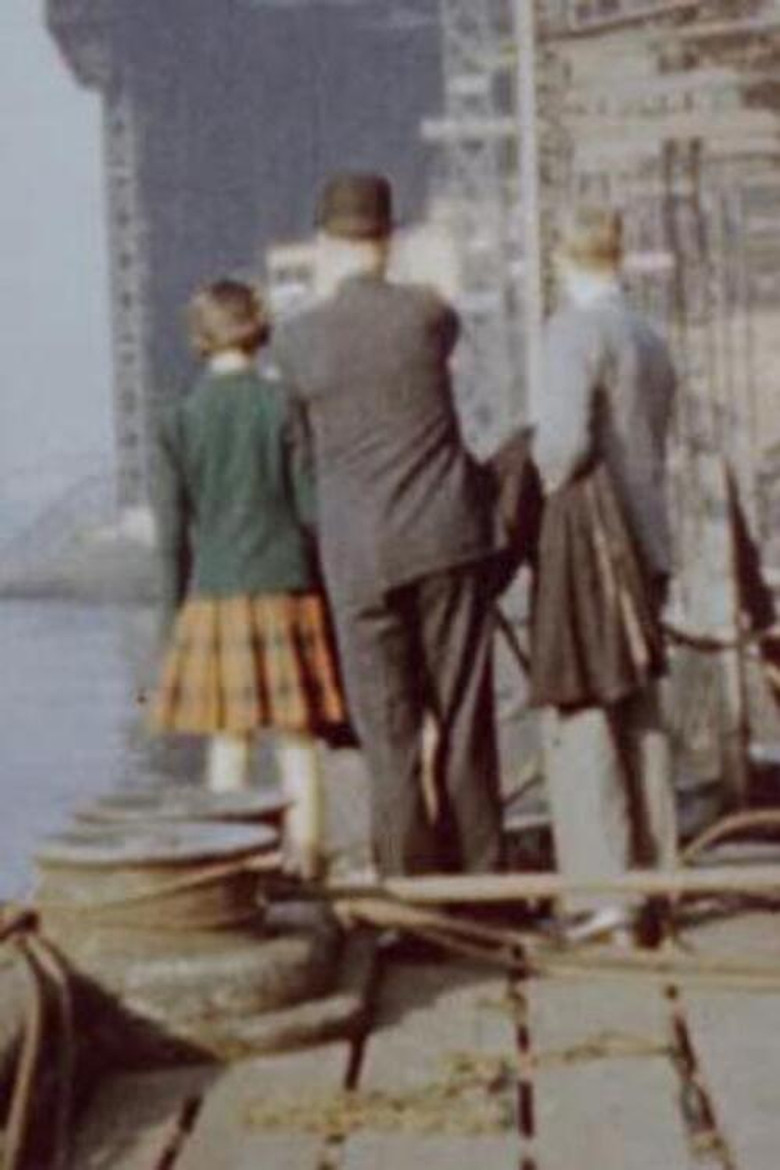 Visit to a Shipbuilding Yard poster background