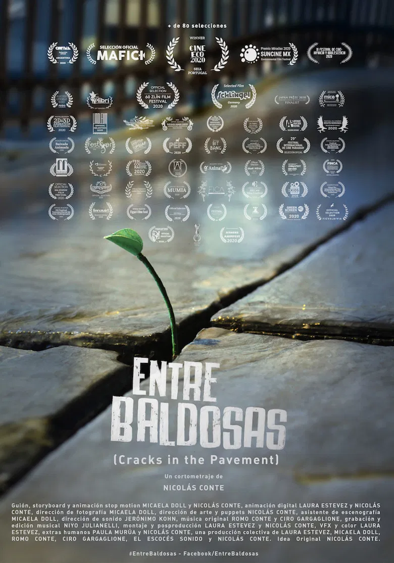 Cracks in the Pavement poster background