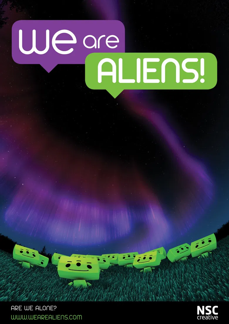 We Are Aliens: Planetarium Dome Show poster background