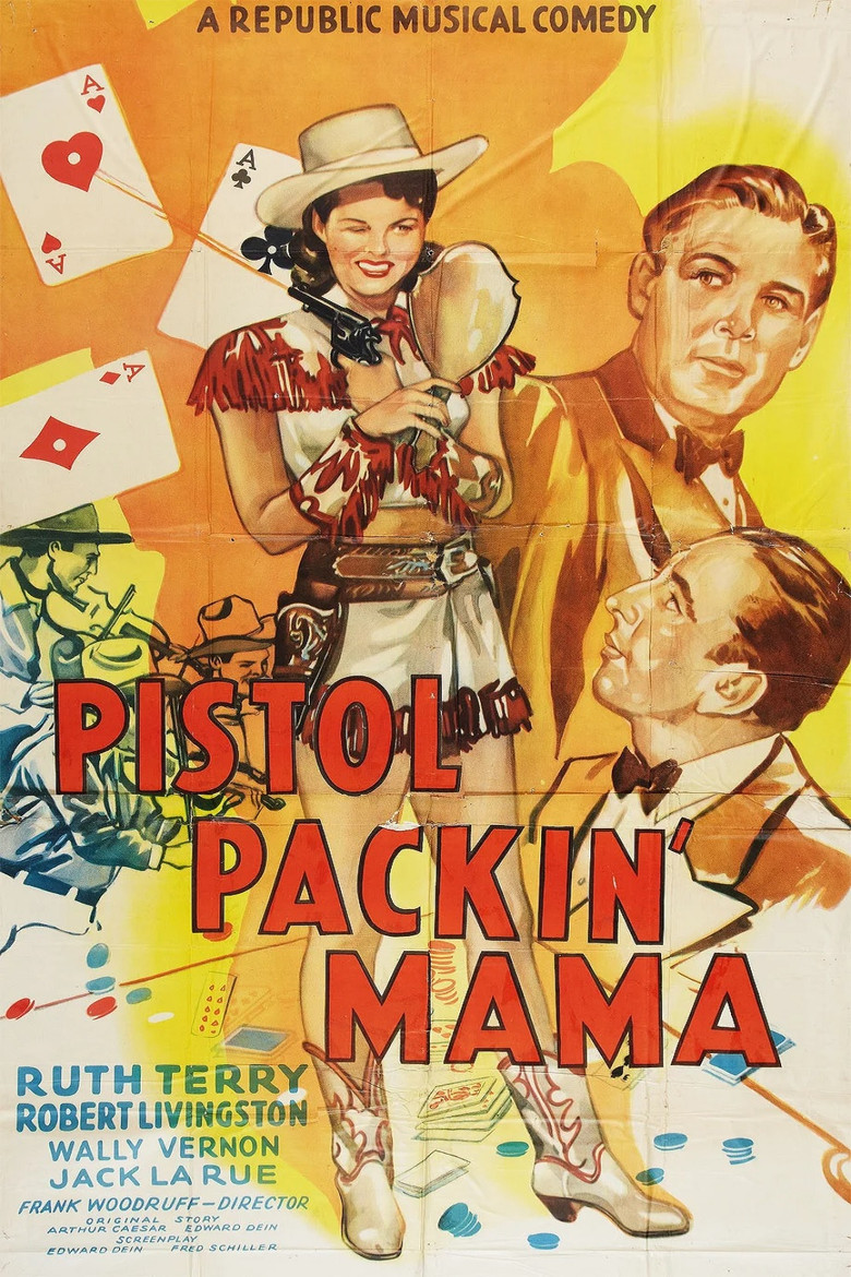 Pistol Packin' Mama poster background