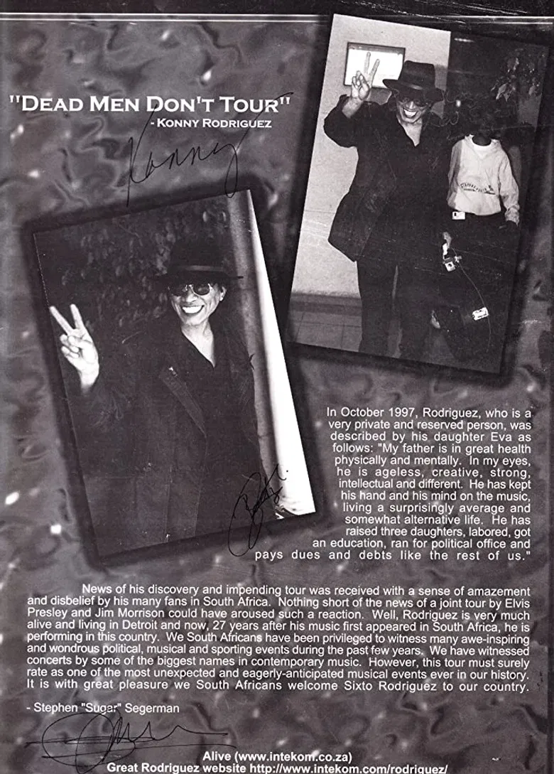 Dead Men Don't Tour: Rodríguez in South Africa poster background