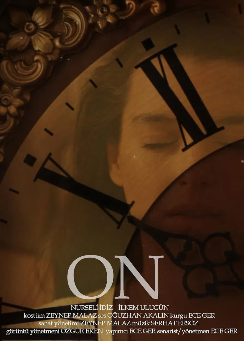 On poster background