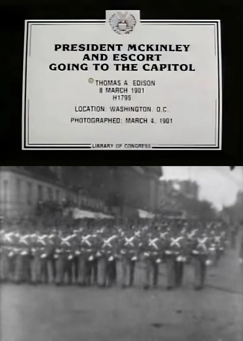 President McKinley and Escort Going to the Capitol poster background