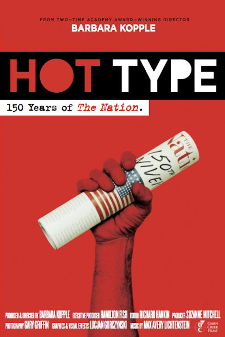 Hot Type: 150 Years of The Nation poster background