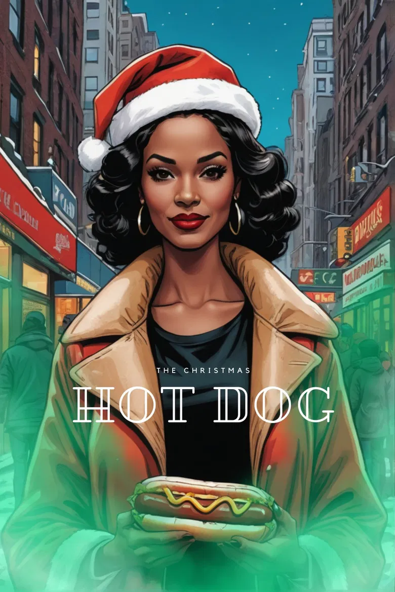 The Christmas Hot Dog poster background