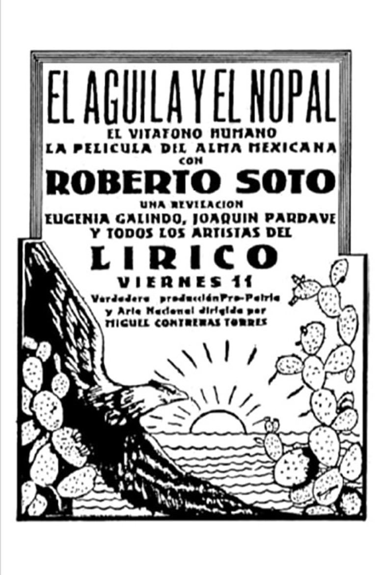 El águila y el nopal poster background