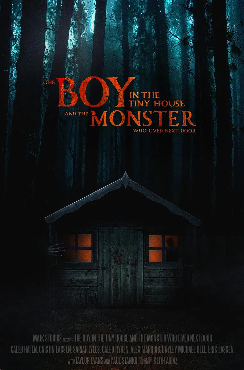 The Boy in the Tiny House and the Monster Who Lived Next Door poster background