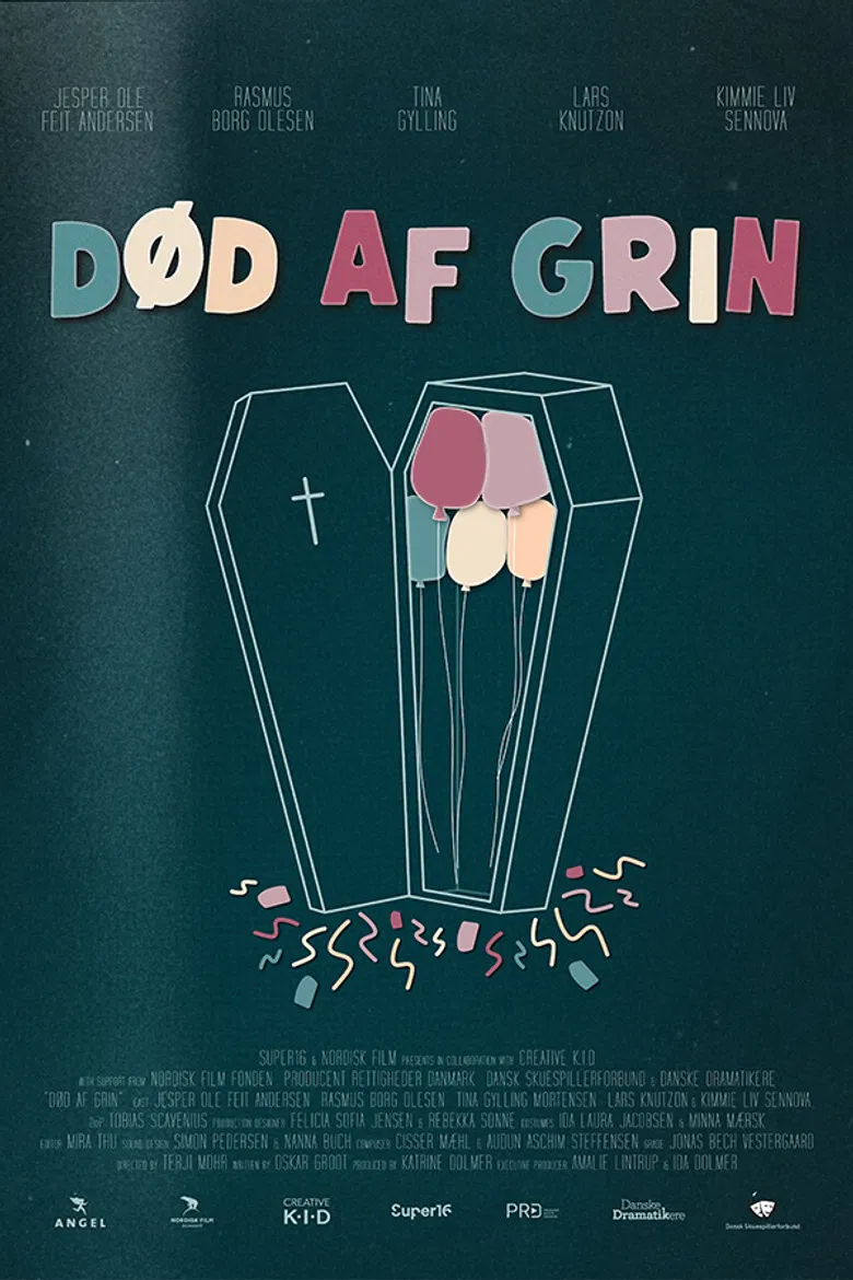 Død af grin poster background