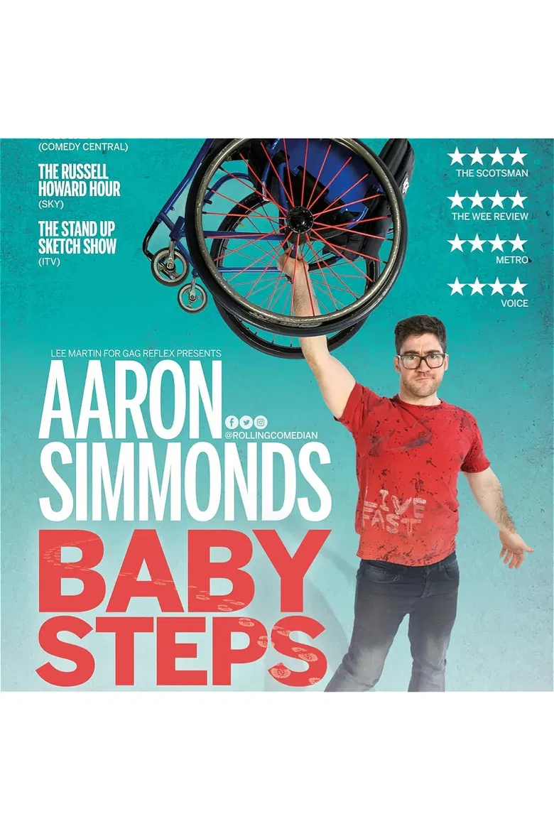 Aaron Simmonds: Baby Steps poster background