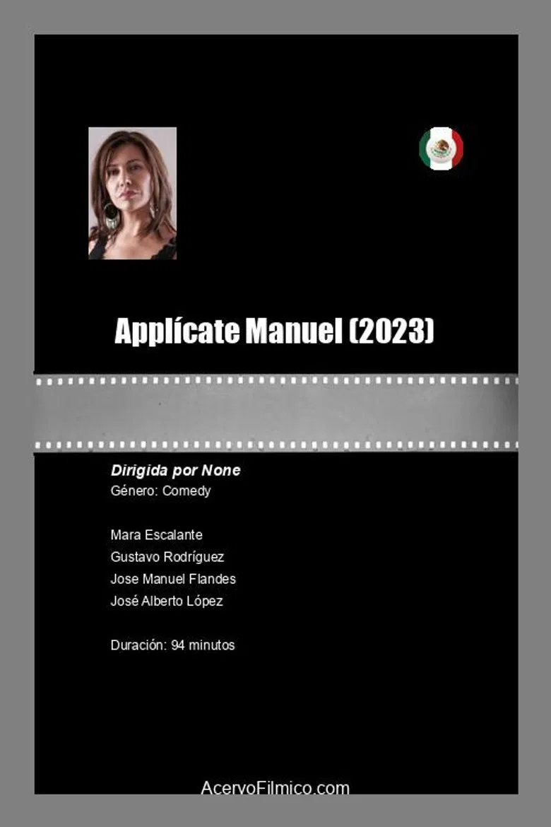 Aplícate Manuel poster background