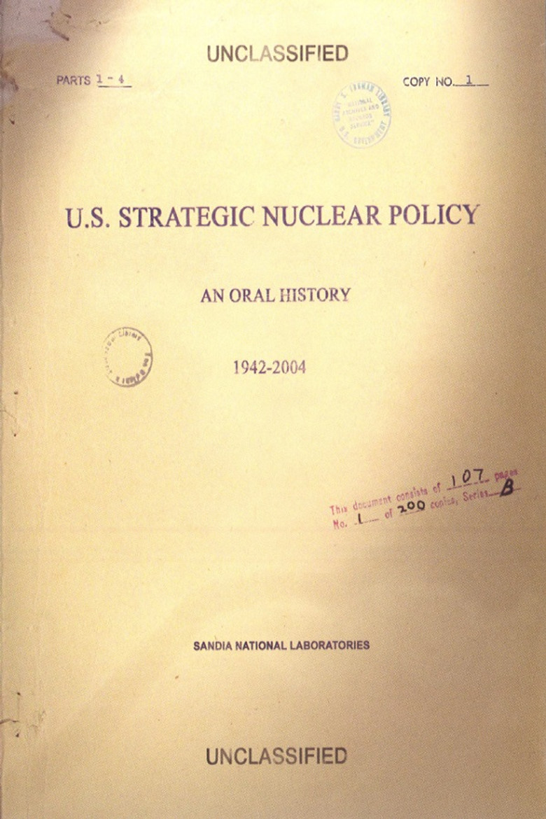 U.S. Strategic Nuclear Policy poster background