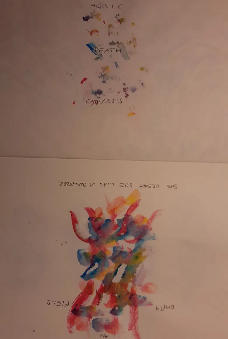 Death, Music, Catharsis (She Dreamt She Was a Bulldozer, She Dreamt She Was Alone in an Empty Field) poster background