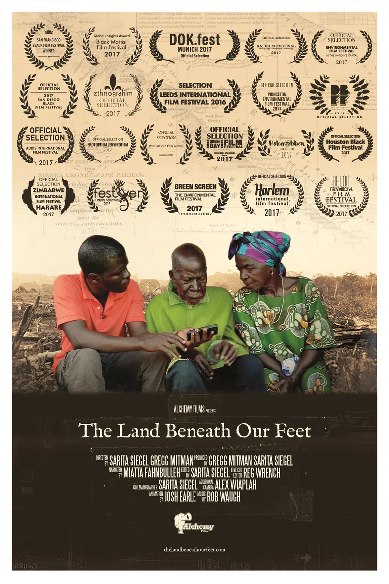 The Land Beneath Our Feet poster background