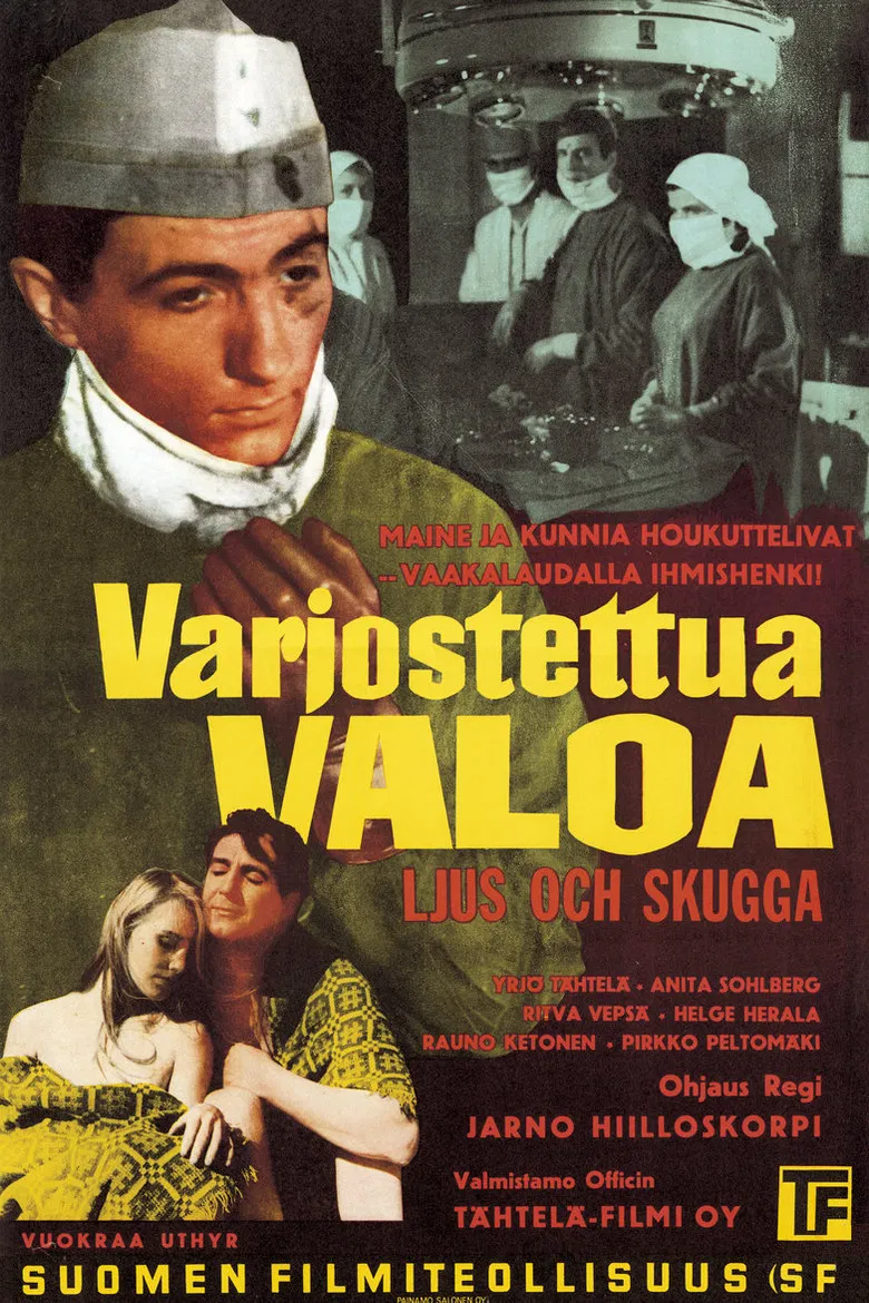 Varjostettua valoa poster background