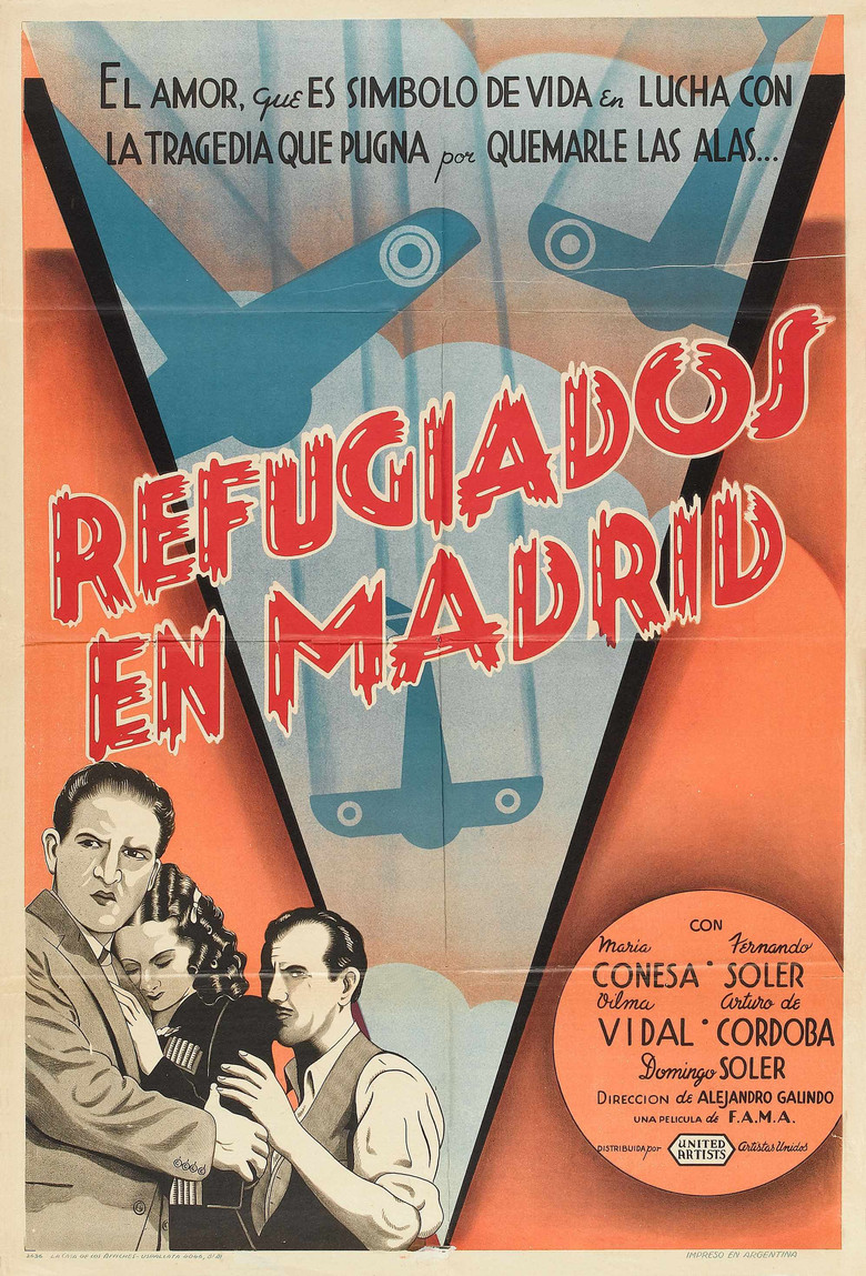 Refugiados en Madrid poster background