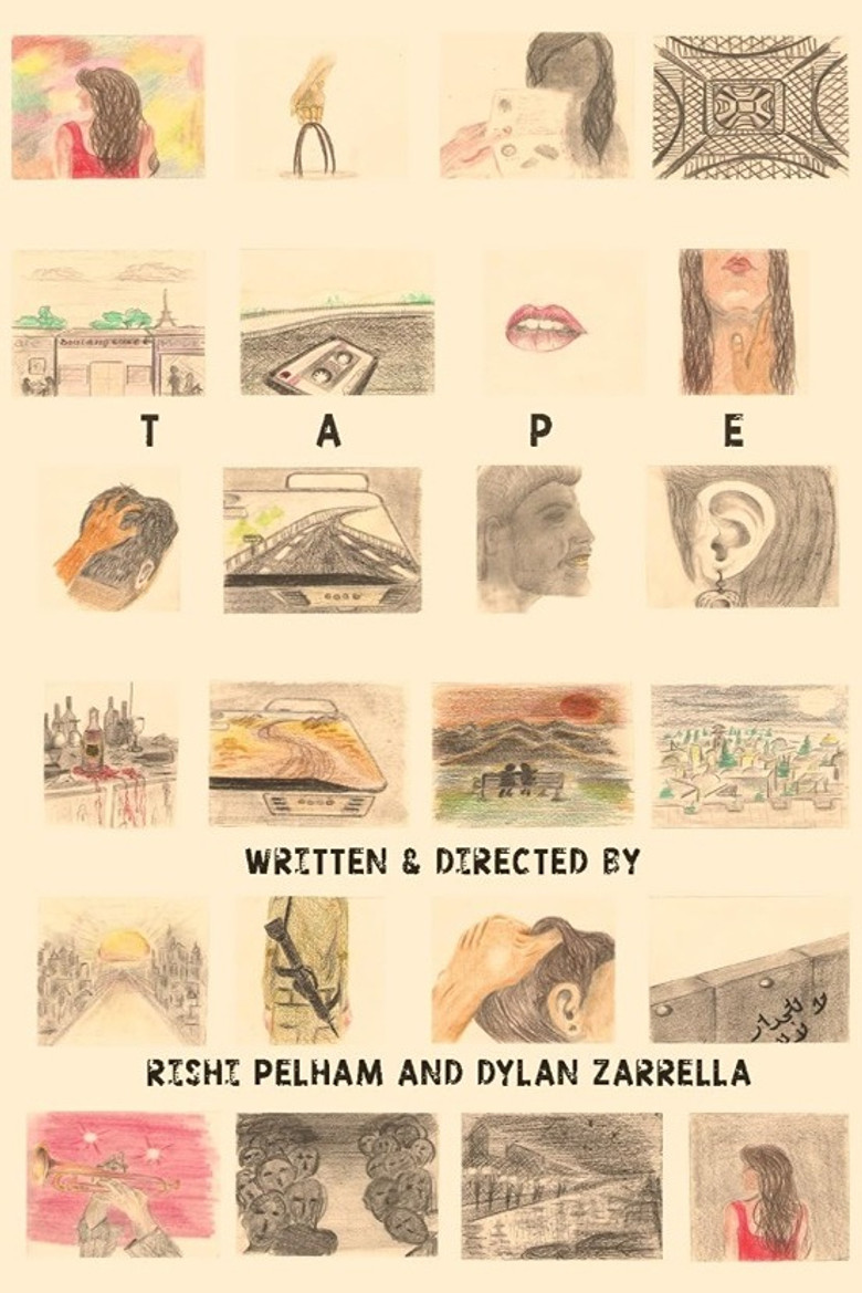 Tape poster background