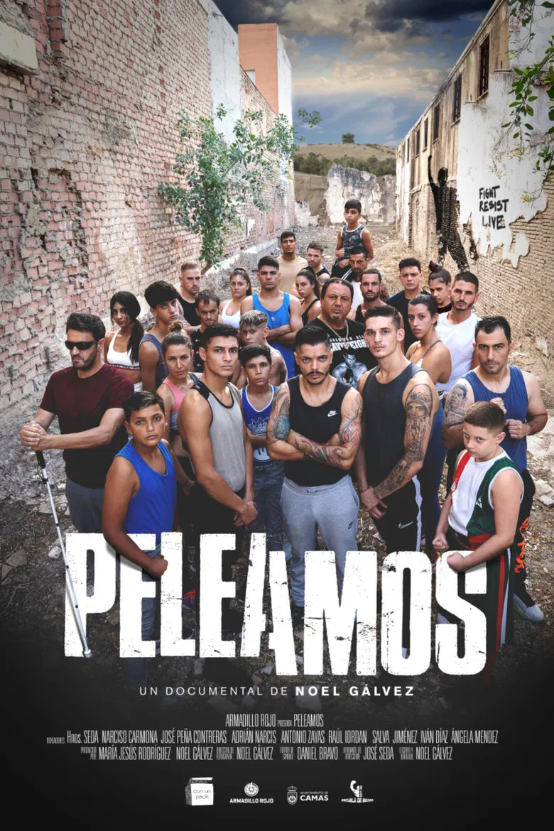 Peleamos poster background