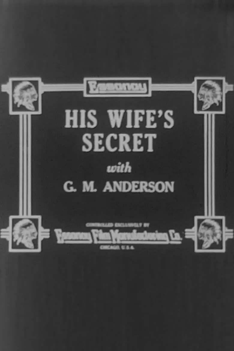 His Wife's Secret poster background