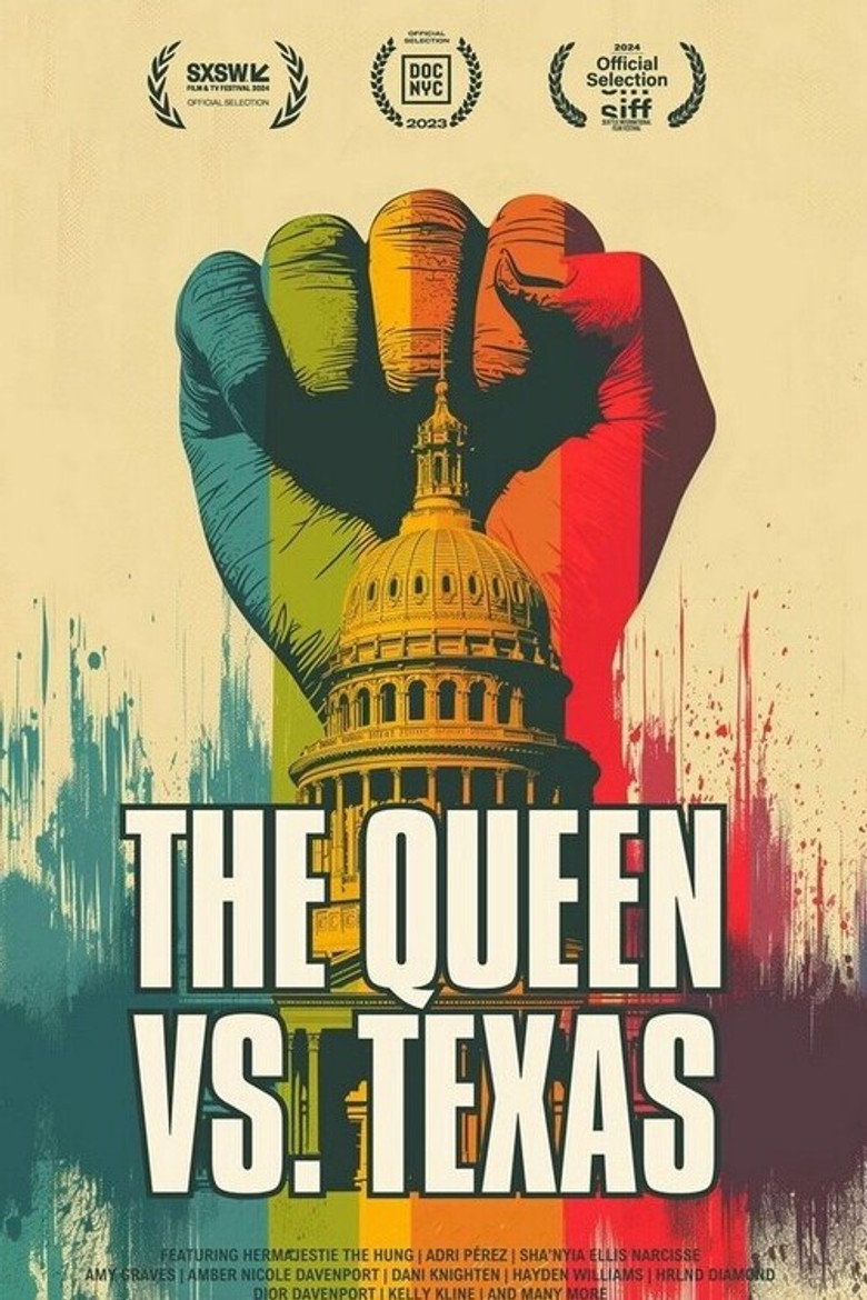 The Queen Vs. Texas poster background