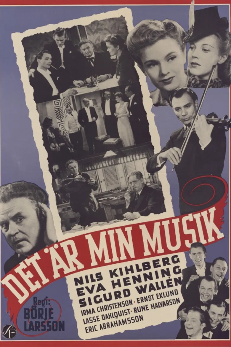 Det är min musik poster background