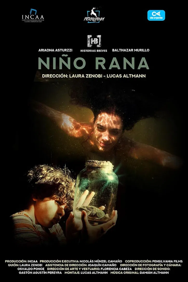 Niño rana poster background