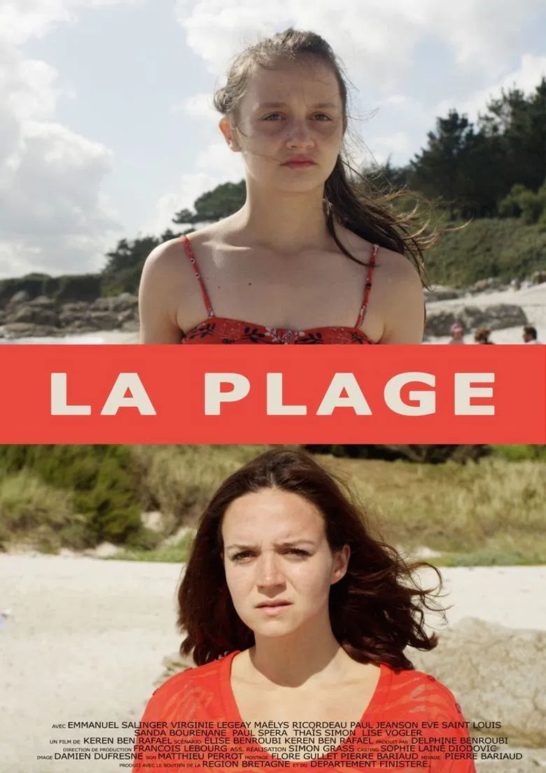 La plage poster background