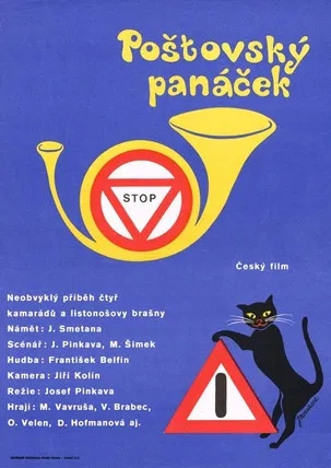Poštovský panáček poster background
