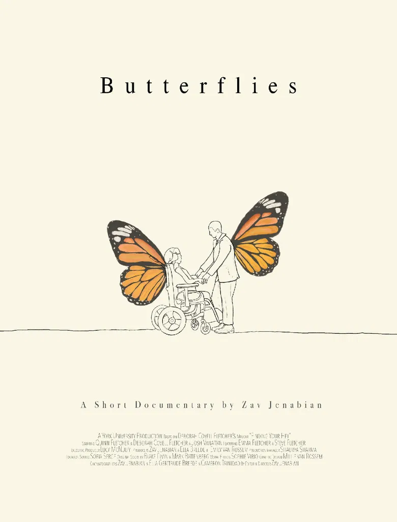 Butterflies poster background