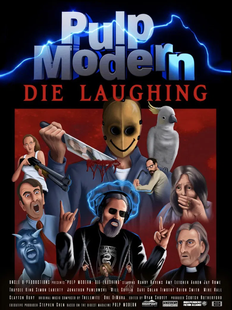 Pulp Modern: Die Laughing poster background