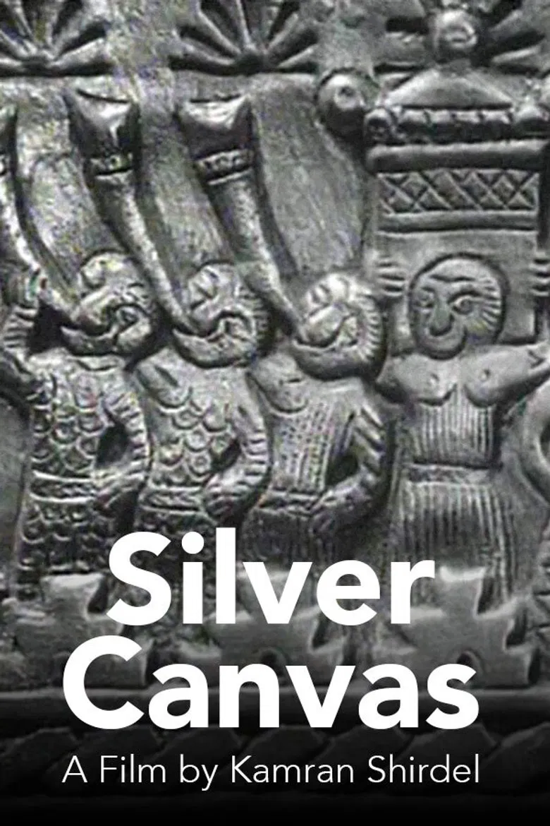 Silver Canvas poster background