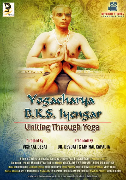 B.K.S. Iyengar: Uniting Through Yoga poster background