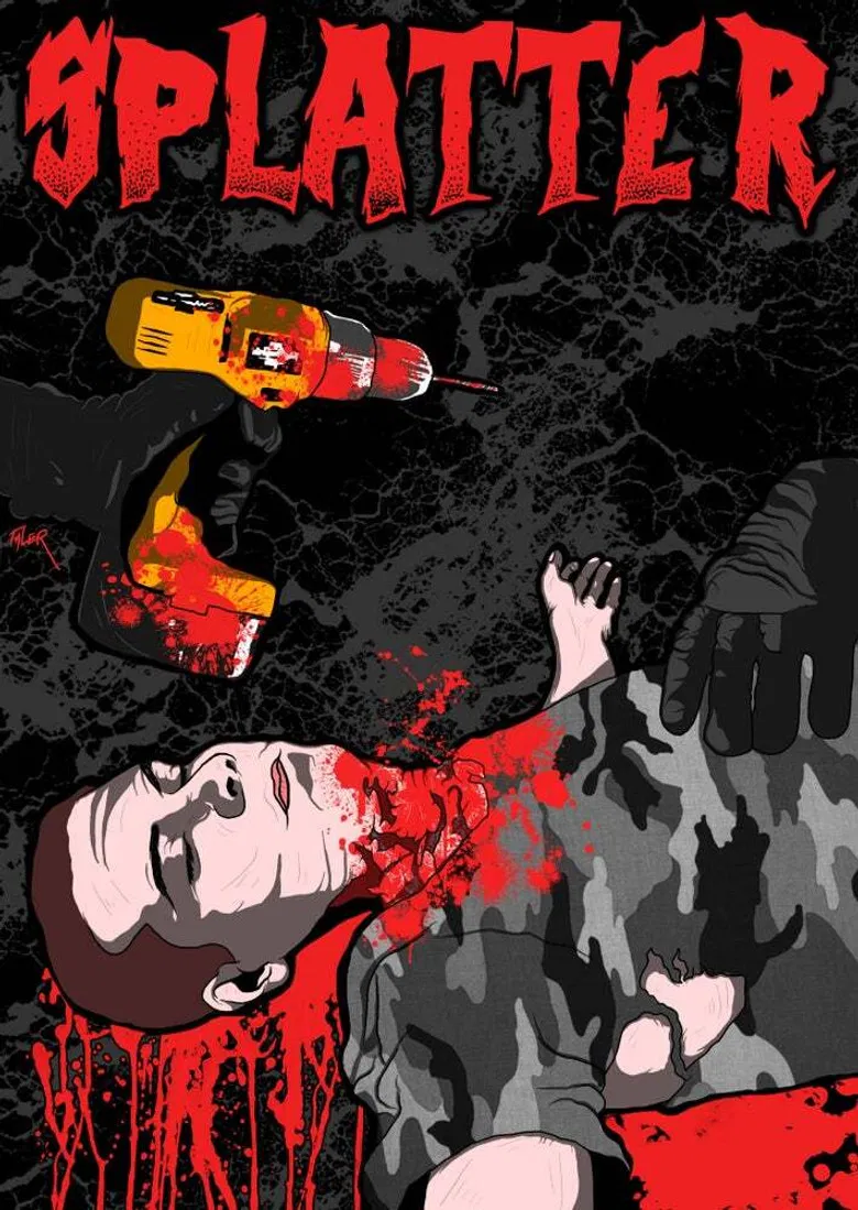 Splatter poster background