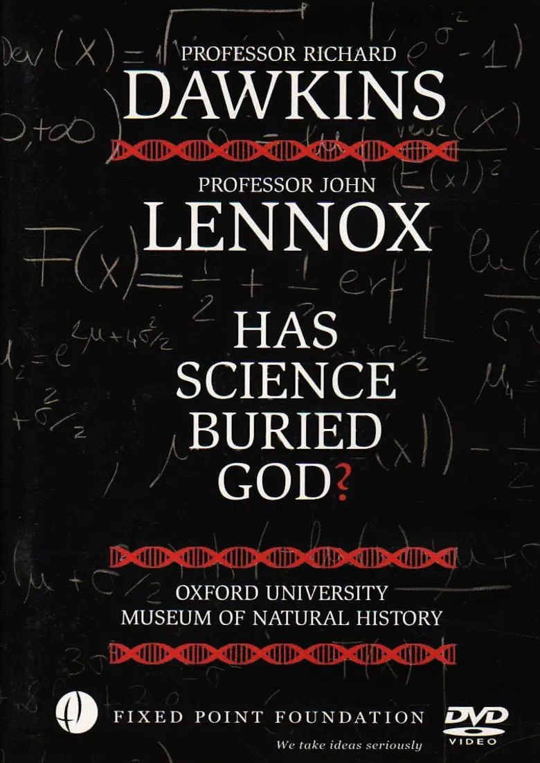 Dawkins vs Lennox: Has Science Buried God? poster background