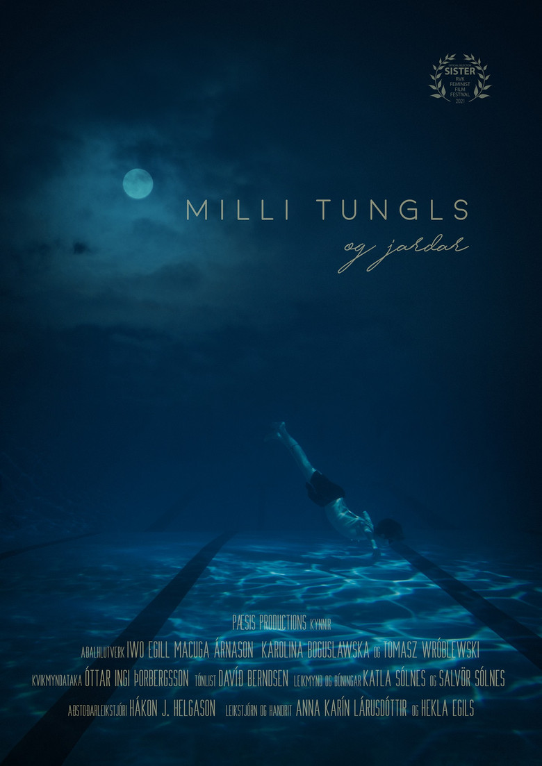 Between Earth and the Moon poster background