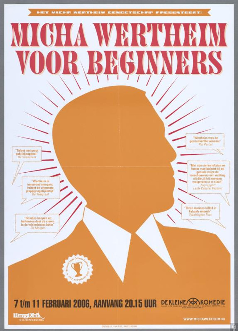 Micha Wertheim: Voor Beginners poster background