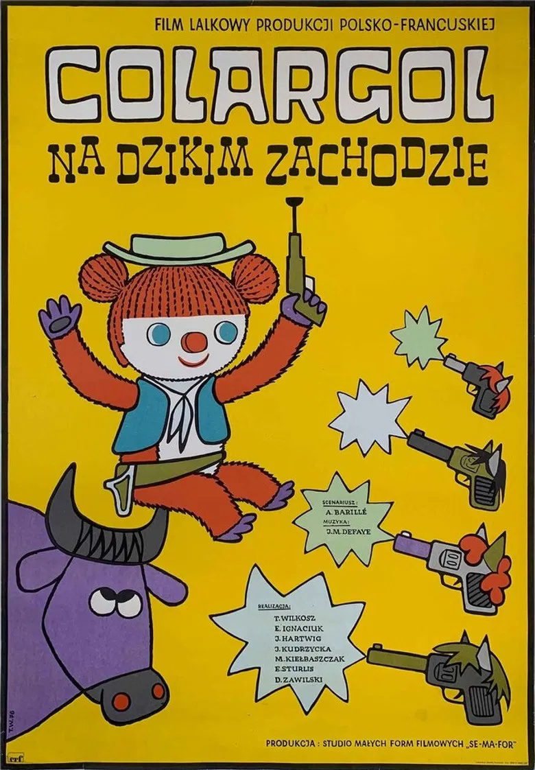 Colargol na Dzikim Zachodzie poster background