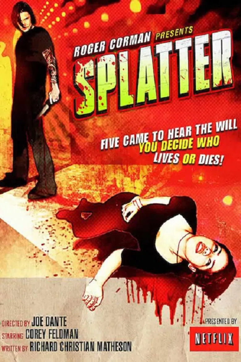 Splatter poster background