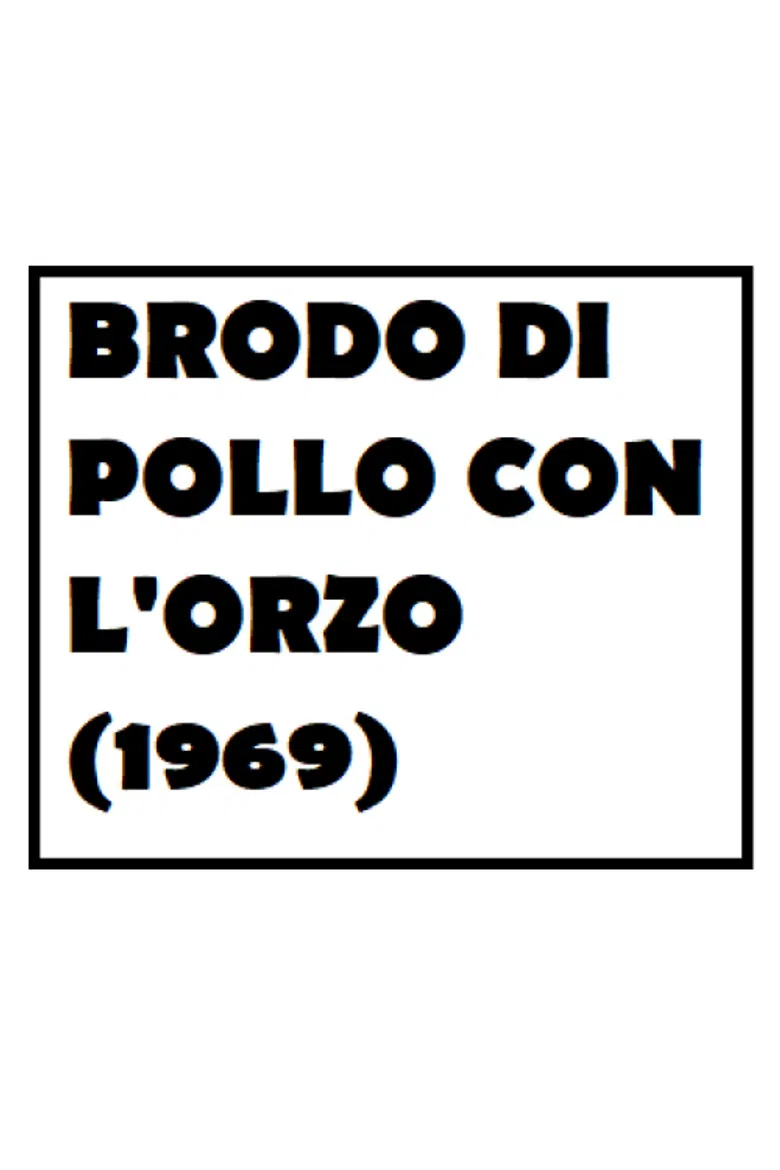 Brodo di pollo con l'orzo poster background