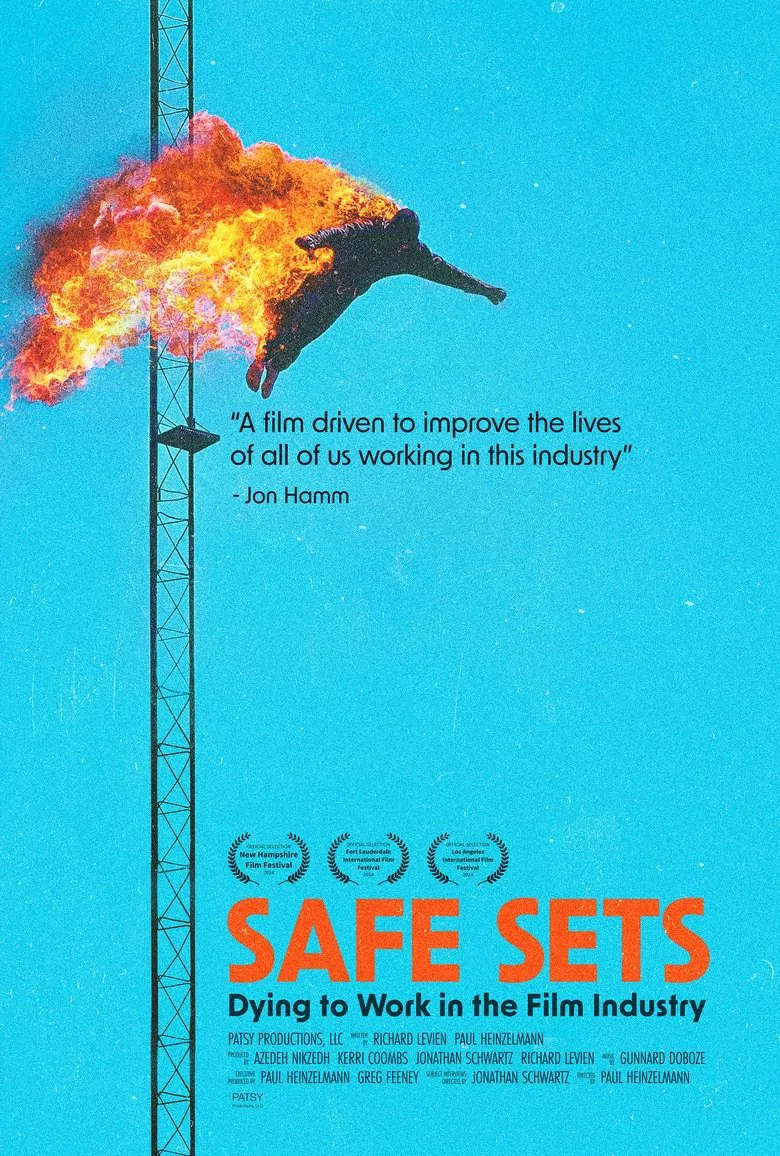 Safe Sets - Dying to Work in the Film Industry poster background
