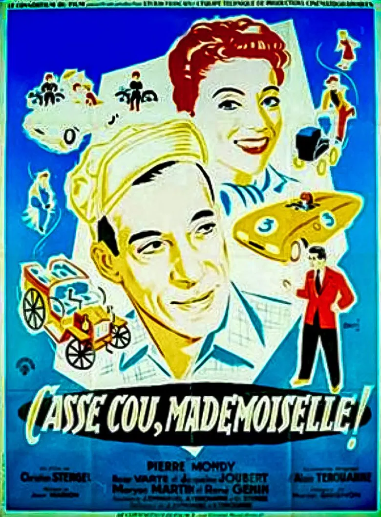 Casse-cou, mademoiselle! poster background
