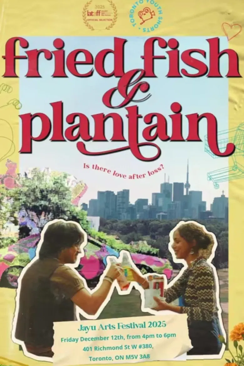 Fried Fish and Plantain poster background