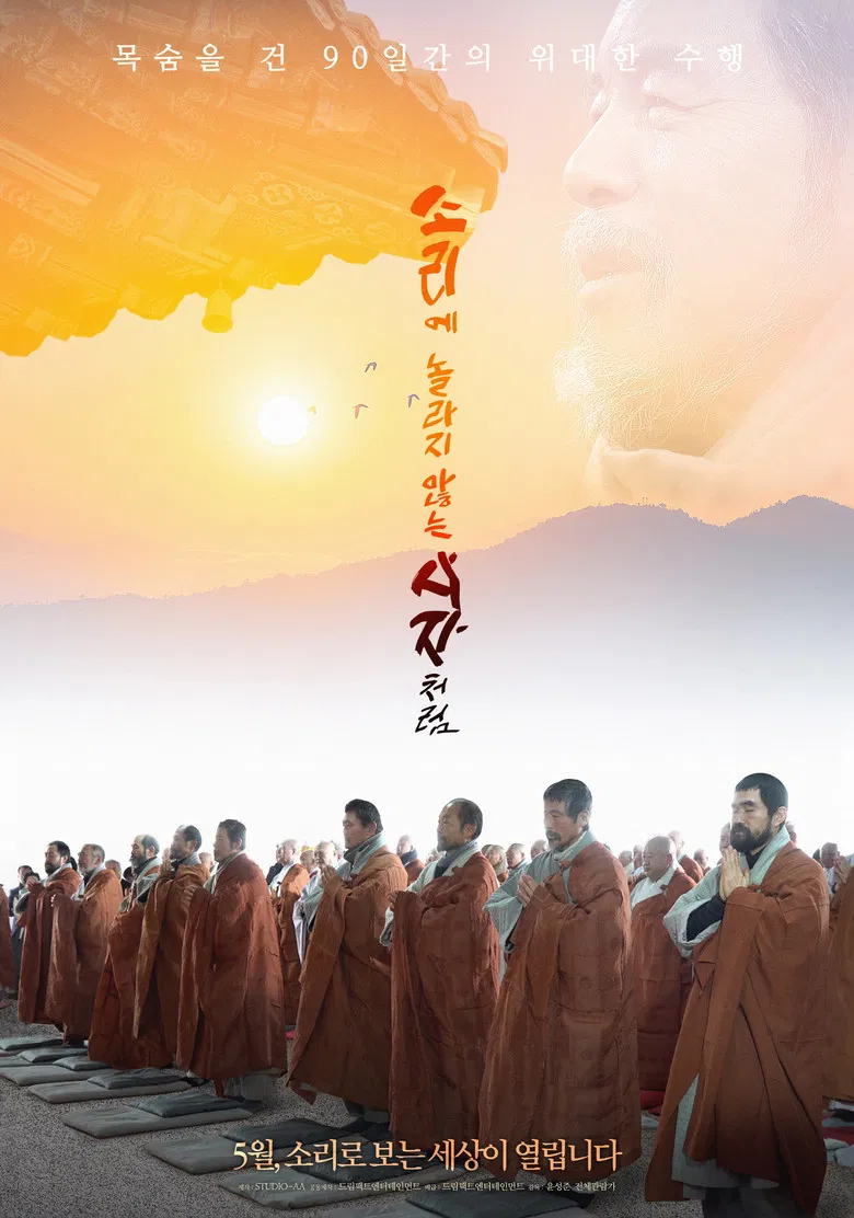 소리에 놀라지 않는 사자처럼 poster background