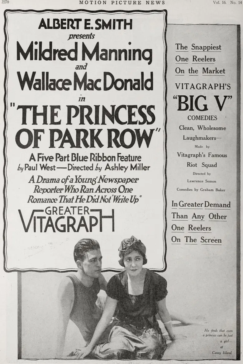 The Princess of Park Row poster background