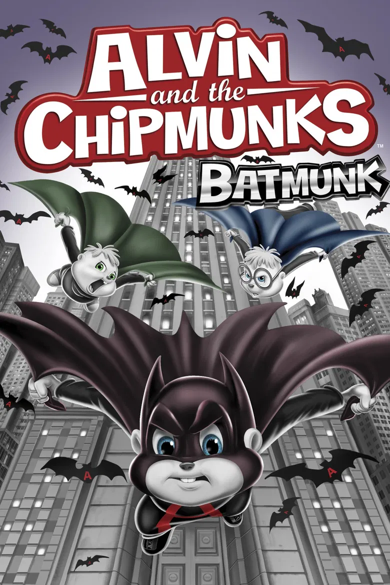 Alvin and the Chipmunks: Batmunk poster background