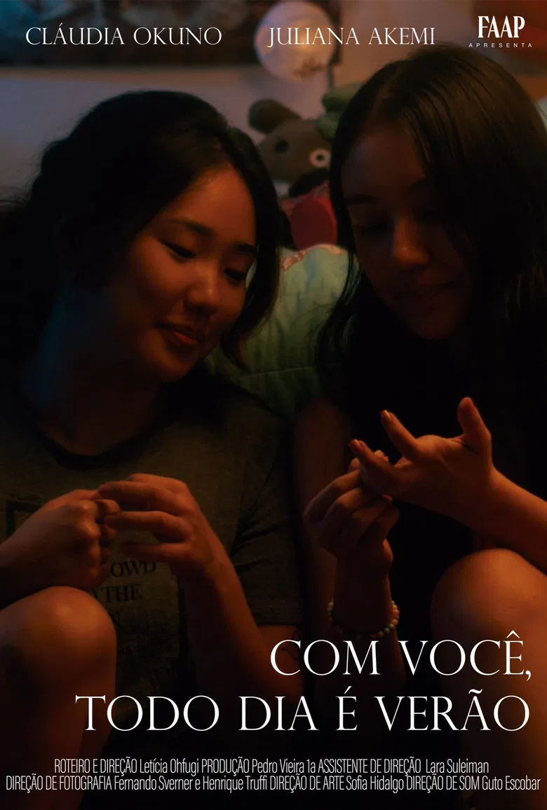 Com Você, Todo Dia É Verão poster background