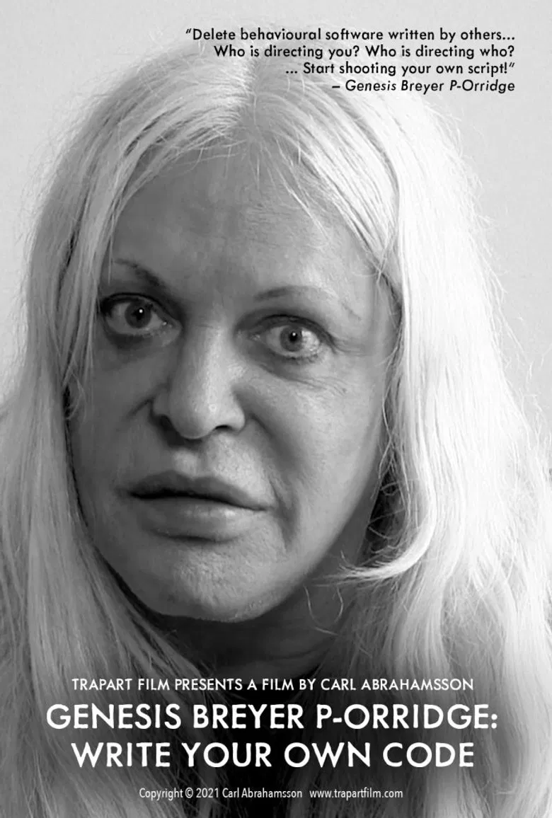 Genesis Breyer P-Orridge: Write Your Own Code poster background