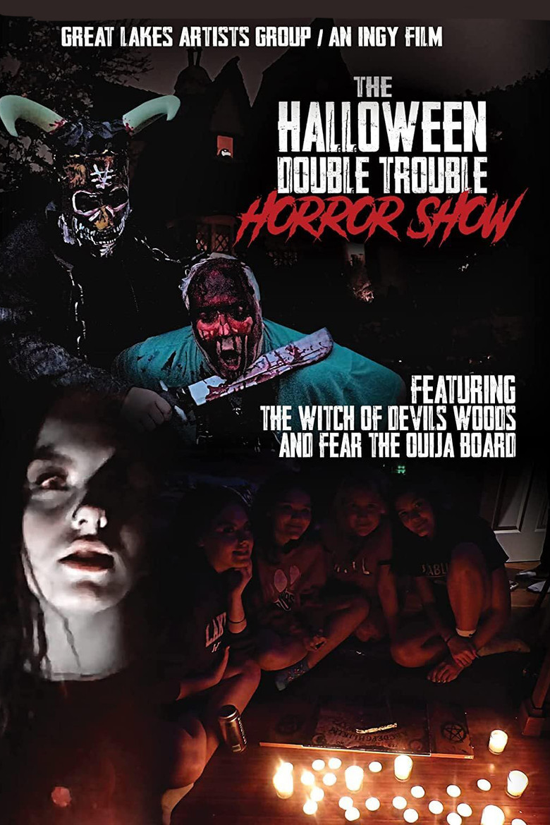 The Halloween Double Trouble Horror Show poster background