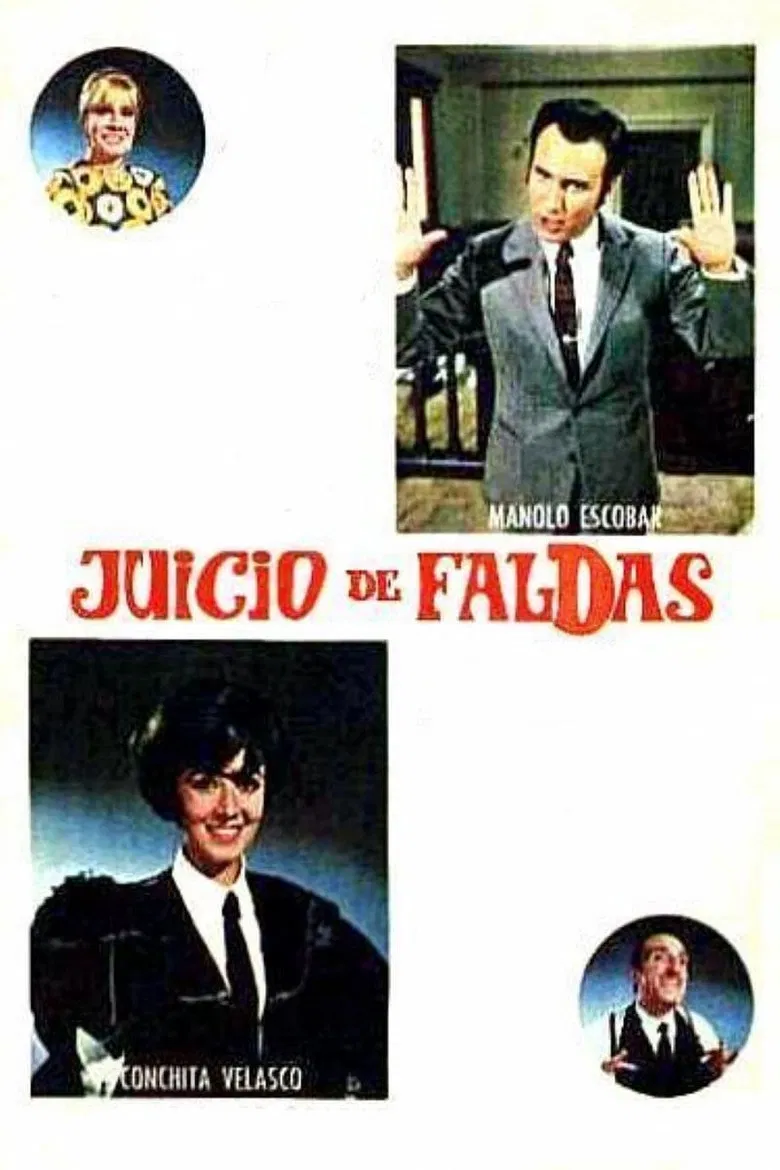 Juicio de faldas poster background